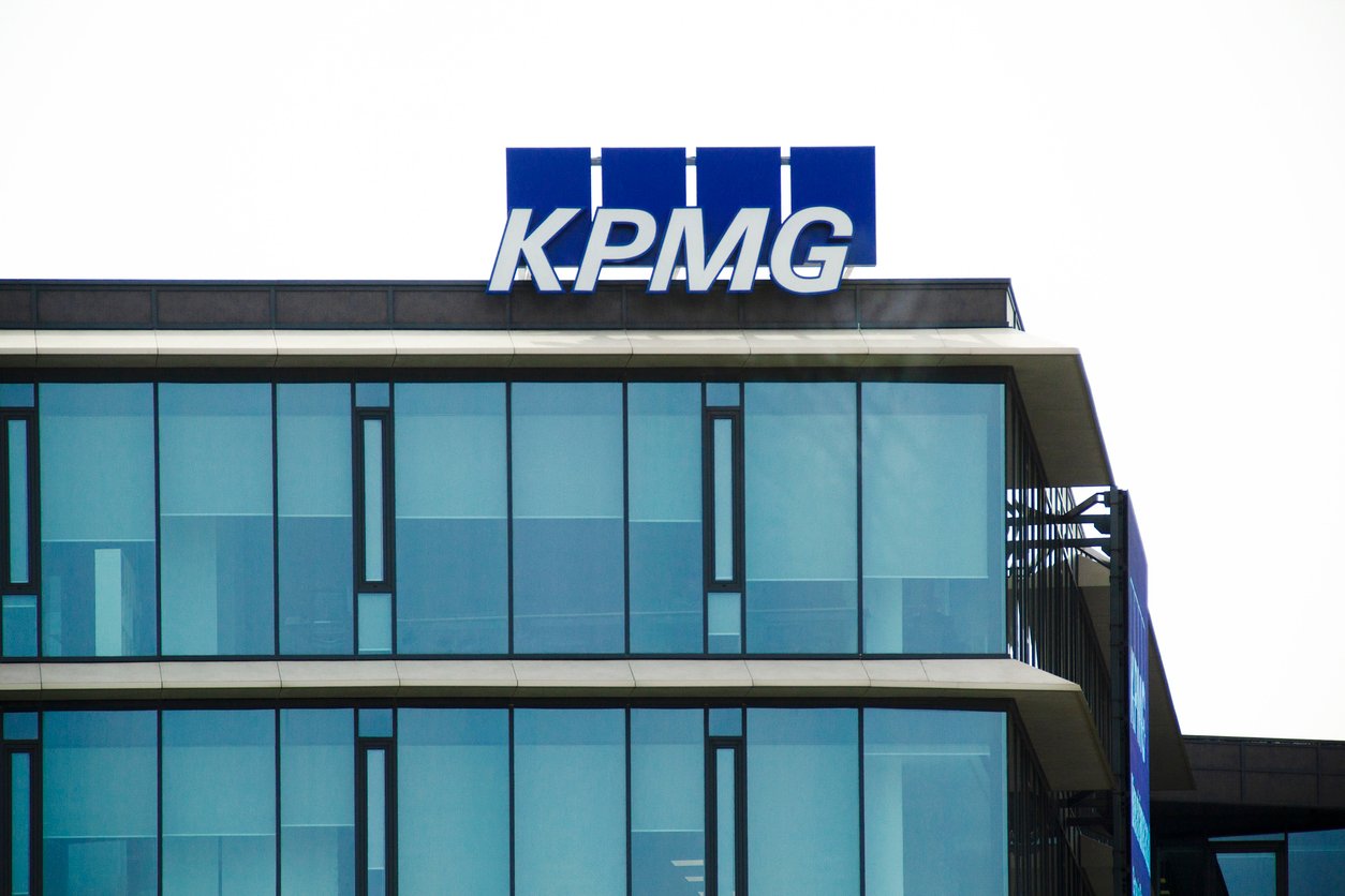 KPMG exterior building with logo